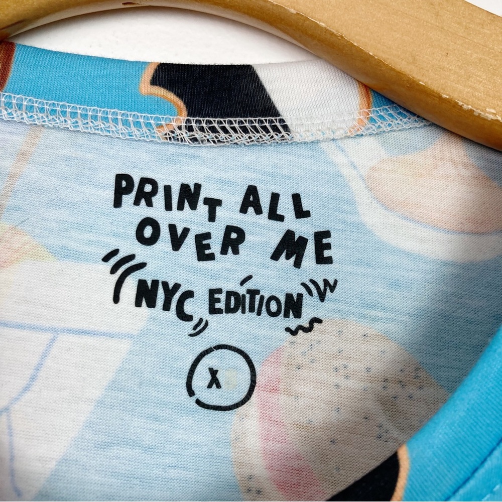 PAOM Print All Over Me NYC Edition Food Theme T-shirt Unisex XS - Picture 6 of 12